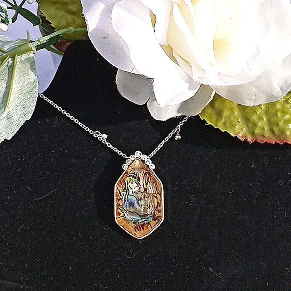 Faux Abalone Necklace - Picture 1 of 4